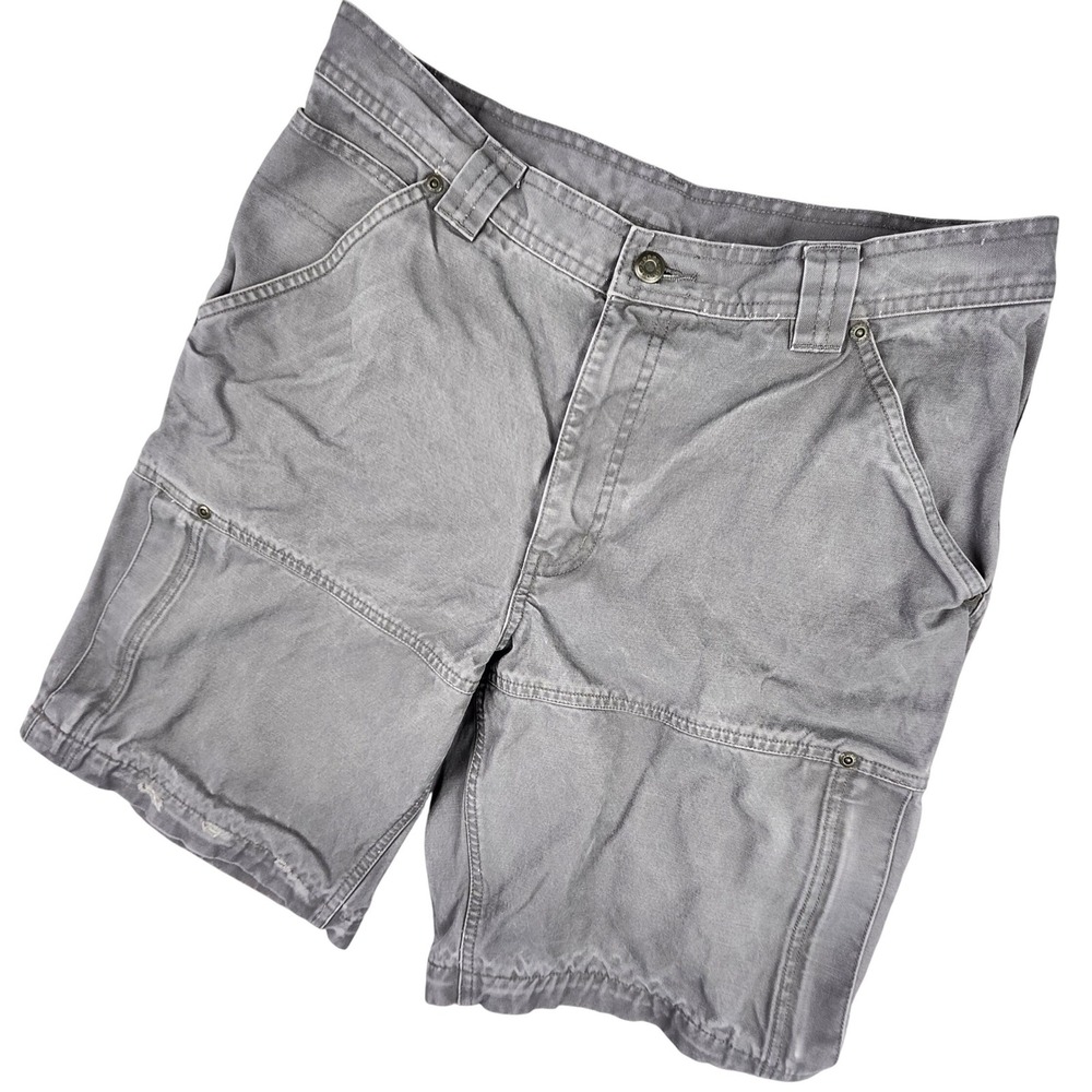 Sorel Shorts Mens 34‎ Gray Canvas Cargo Utility Workwear Hiking Outdoor Rugged